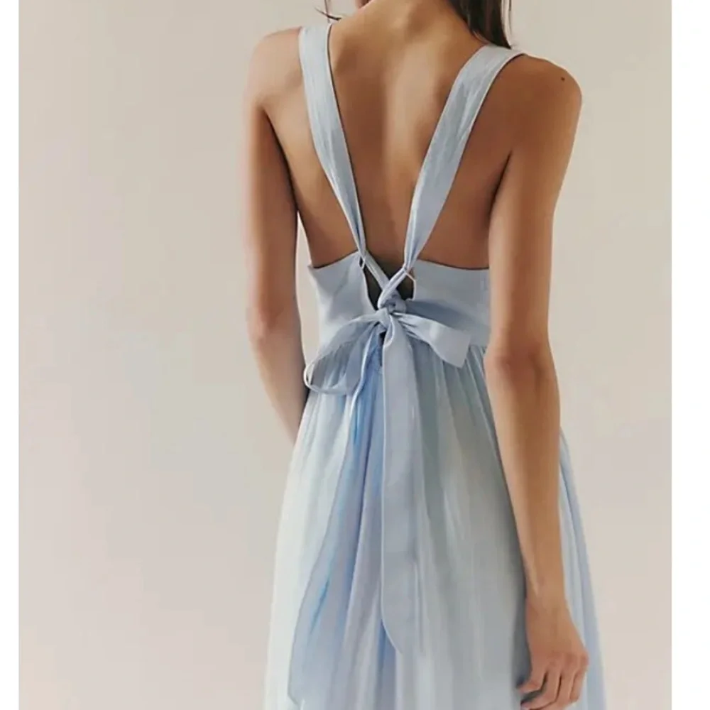 NWT Free People Bali Paradise Maxi Dress Blue - Picture 3 of 6
